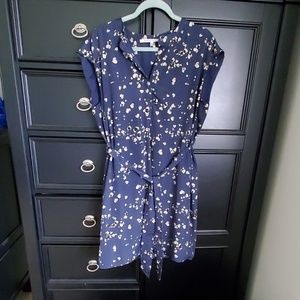 Collective Concepts navy floral dress
